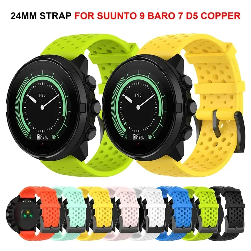 Fossil Smartwatch Accessories - Correa de silicona de 24 mm