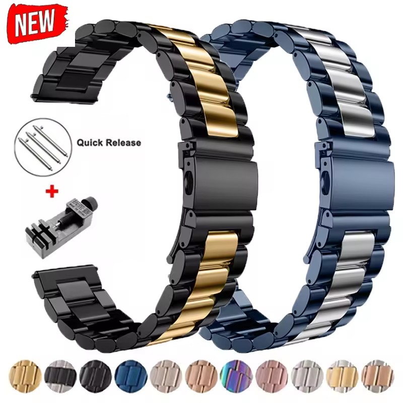 Motorola Smartwatch Accessories - Correa de metal de 22 mm
