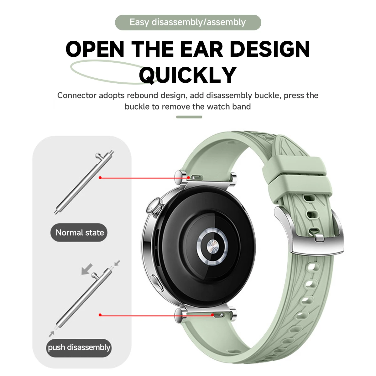 Correa de silicona de 18 mm pa - Titan Smartwatch Accessories reseña y precio