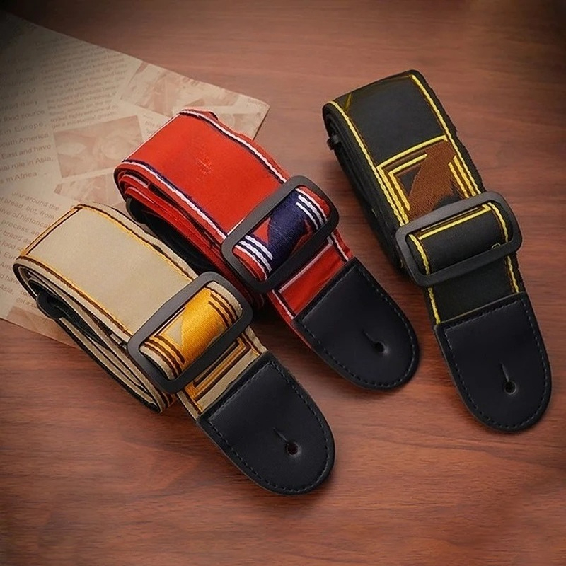 Correa de guitarra bordada de  - Leather Classic Strap reseña y precio