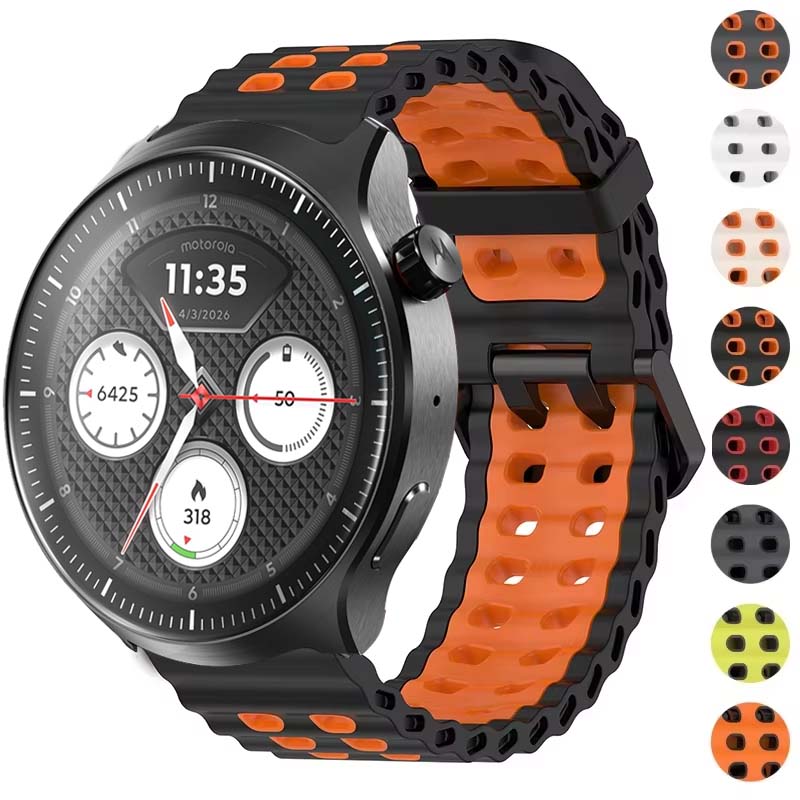 Correa de silicona transpirabl - Motorola Smartwatch Accessories reseña y precio