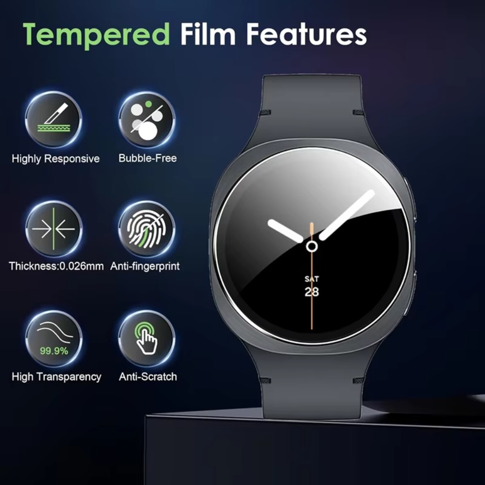 Películas de vidrio templado d - Samsung Smartwatch Accessories reseña y precio
