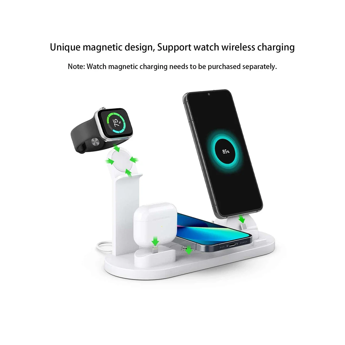Cargador inalámbrico 7 en 1, e - Smartwatch X12 reseña y precio