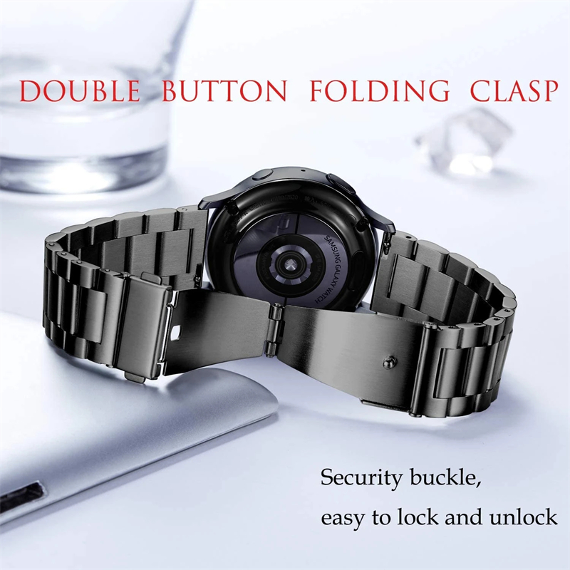 Correa de acero inoxidable par - Motorola Smartwatch Accessories reseña y precio