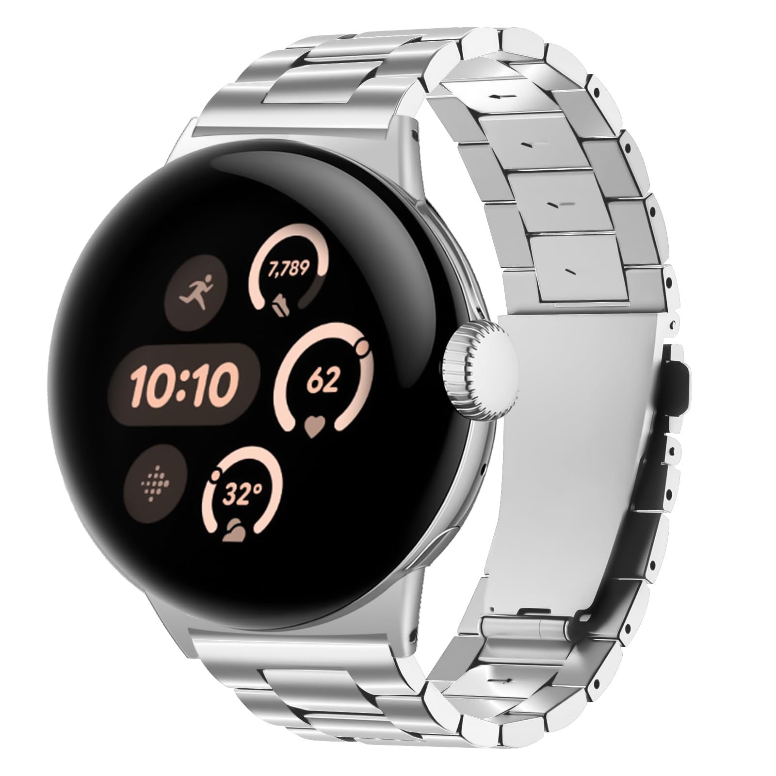 Correa de reloj de acero inoxi - Motorola Smartwatch Accessories reseña y precio